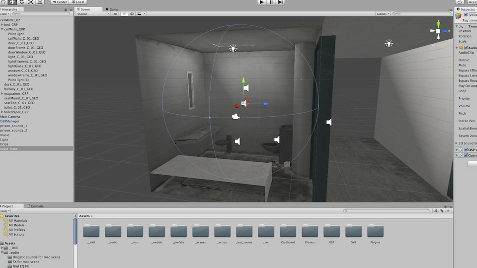 Unity editor screenshot