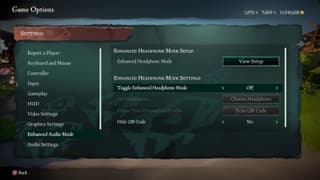 QR code setup screen in Sea of Thieves, step 1 of 2 for creating a personalised audio profile