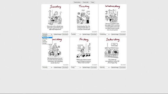 The Telegraph's Matt comic email tool